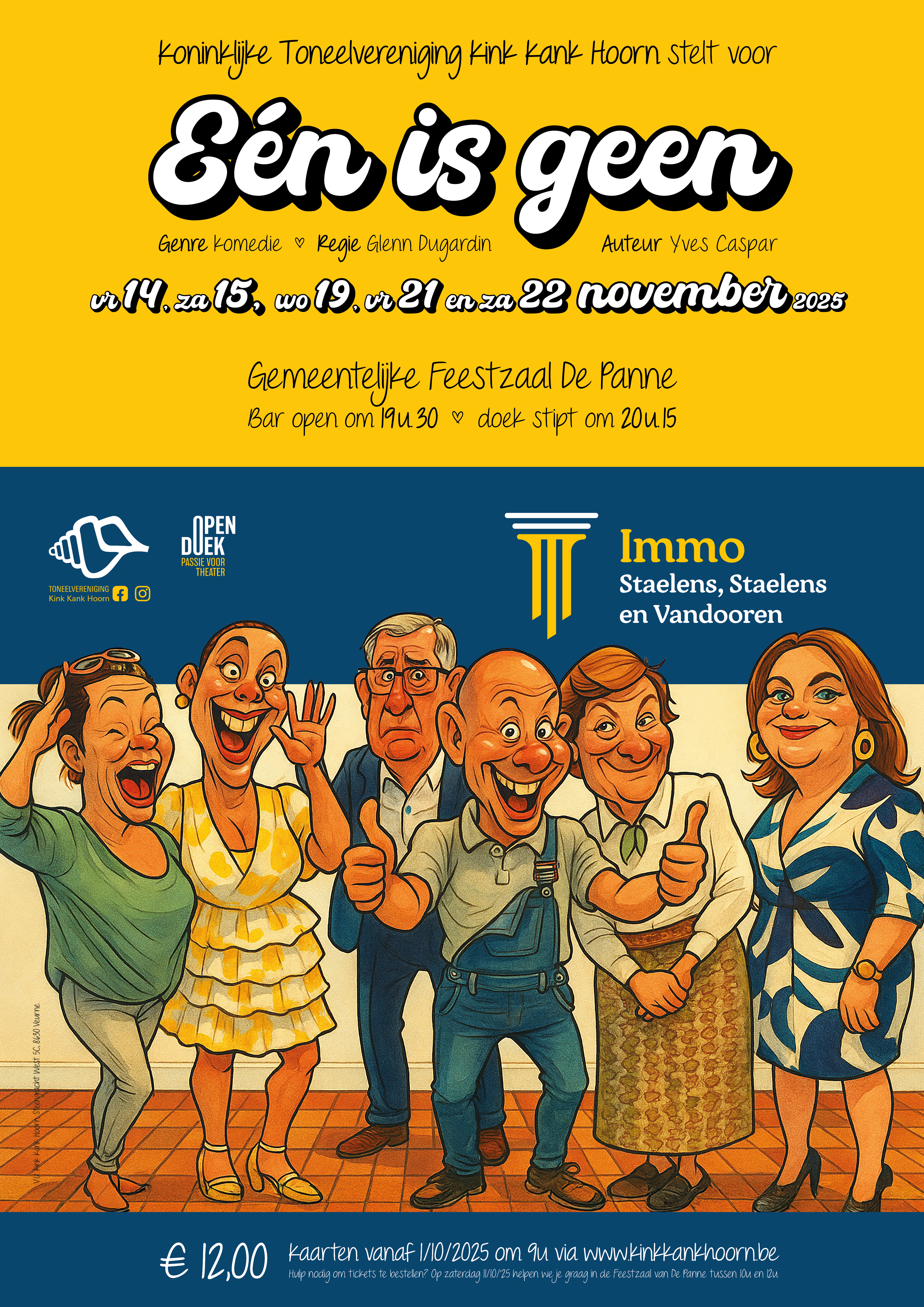 Affiche - één is geen